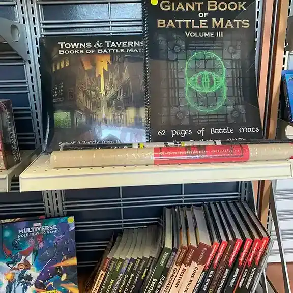 Battle mat books and tabletop RPG supplements