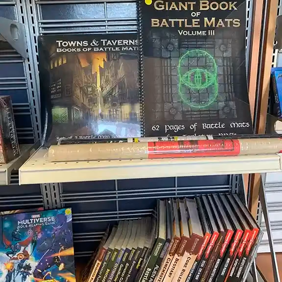 Battle mat books and tabletop RPG supplements